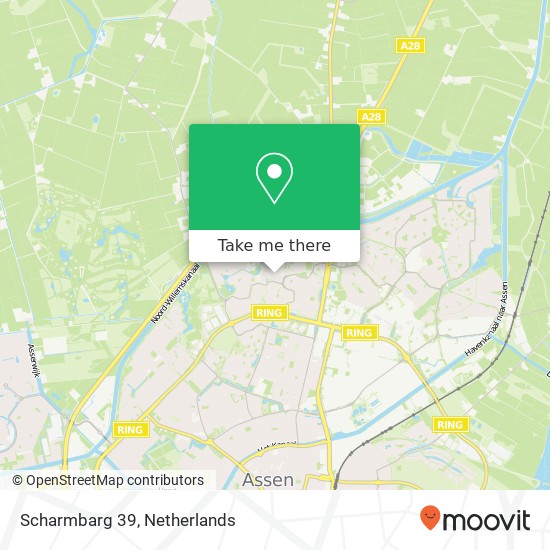 Scharmbarg 39, Scharmbarg 39, 9407 EA Assen, Nederland Karte