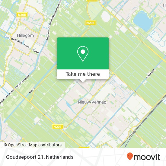 Goudsepoort 21, 2152 EN Nieuw-Vennep Karte