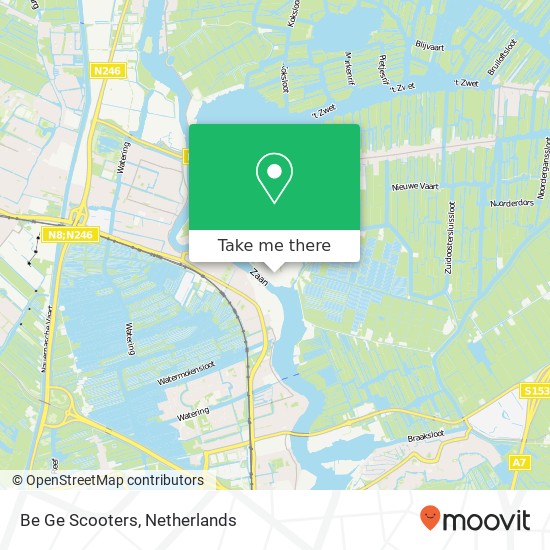 Be Ge Scooters, Malerstraat 18 map