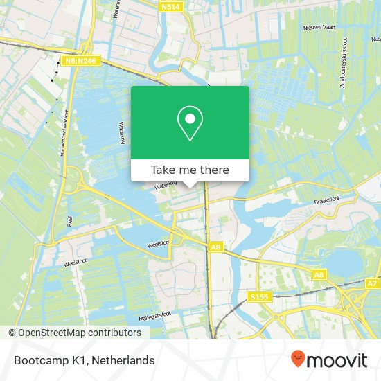 Bootcamp K1, Antonie de Vriesstraat Karte