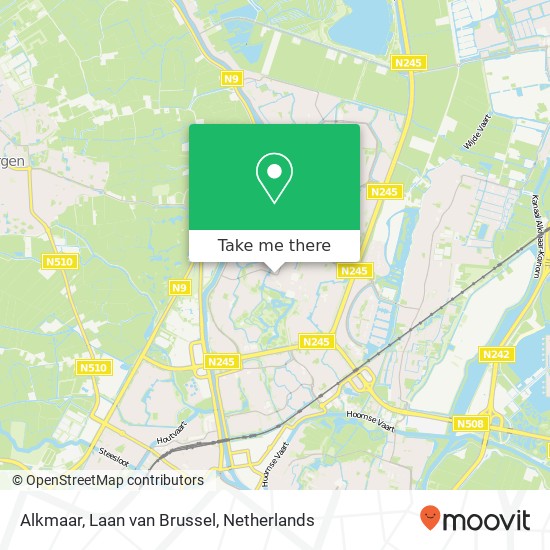 Alkmaar, Laan van Brussel Karte