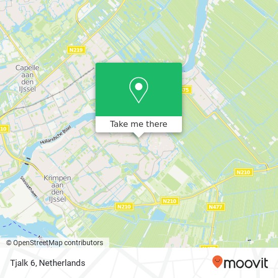 Tjalk 6, 2924 TM Krimpen aan den IJssel map