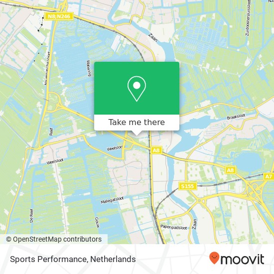 Sports Performance, Wezelstraat 7 map