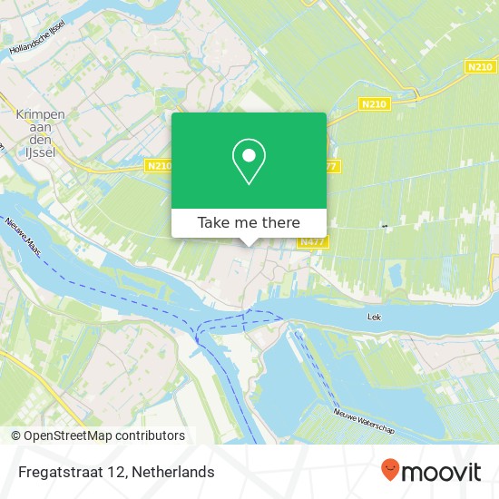 Fregatstraat 12, 2931 GD Krimpen aan de Lek map