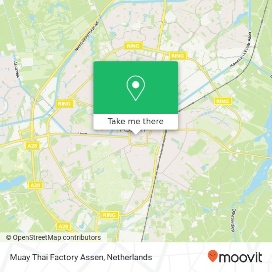 Muay Thai Factory Assen, Marktstraat 3A map