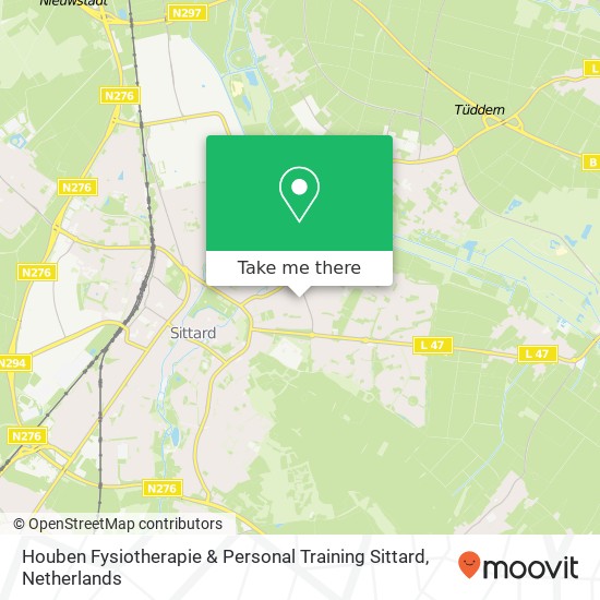 Houben Fysiotherapie & Personal Training Sittard, Broeksittarderweg 154 map