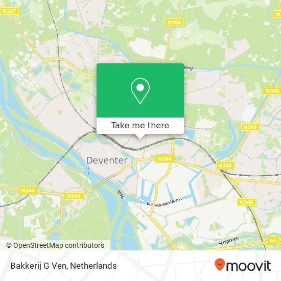 Bakkerij G Ven, Rielerweg 74 map