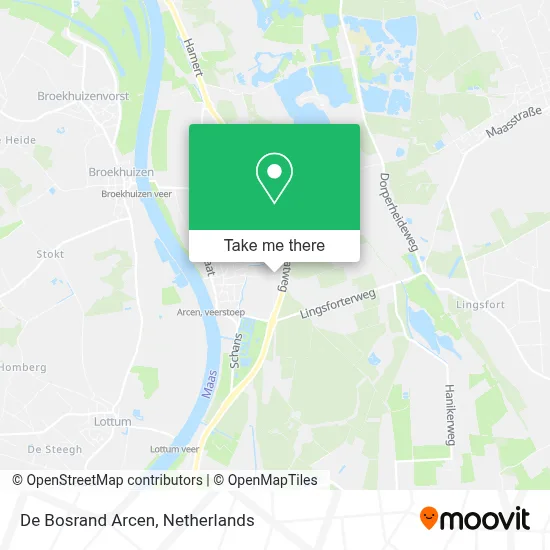 De Bosrand Arcen map