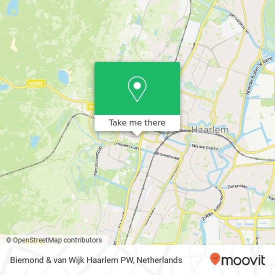 Biemond & van Wijk Haarlem PW, Zijlweg 242 map