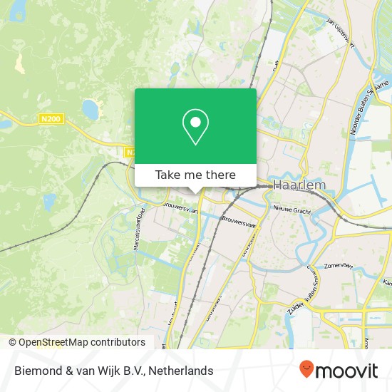 Biemond & van Wijk B.V., Zijlweg 242 map