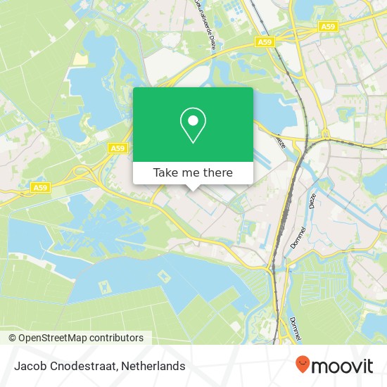 Jacob Cnodestraat, 5223 HN 's-Hertogenbosch (Den Bosch) map