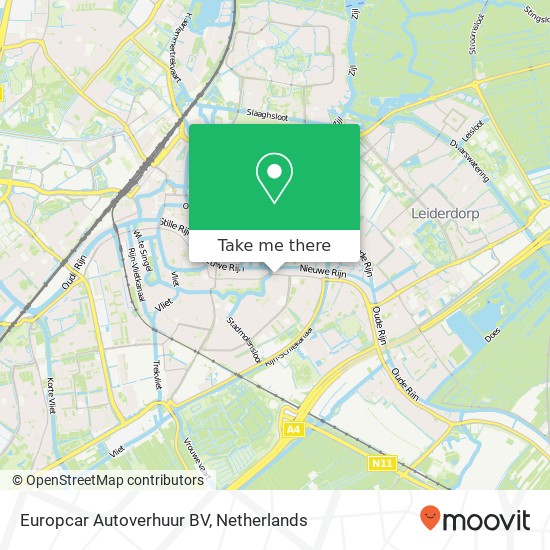 Europcar Autoverhuur BV, Hoge Rijndijk 5 Karte