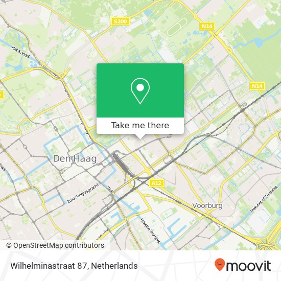 Wilhelminastraat 87, 2595 EN Den Haag map