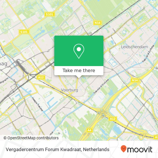 Vergadercentrum Forum Kwadraat map