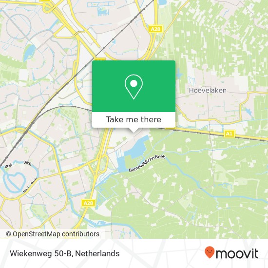 Wiekenweg 50-B, Wiekenweg 50-B, 3815 KL Amersfoort, Nederland Karte