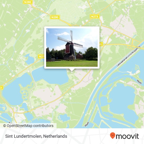 Sint Lundertmolen map