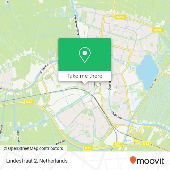 Lindestraat 2, 2404 VL Alphen aan den Rijn map