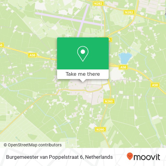 Burgemeester van Poppelstraat 6, 5126 VD Gilze map
