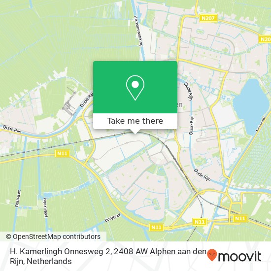 H. Kamerlingh Onnesweg 2, 2408 AW Alphen aan den Rijn map