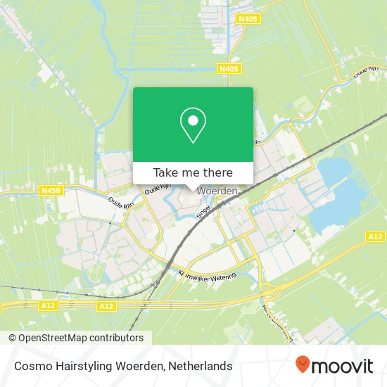 Cosmo Hairstyling Woerden, Voorstraat 44A map