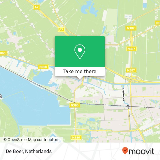 De Boer, Korte Groningerweg 47 map