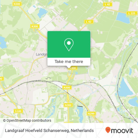 Landgraaf Hoefveld Schanserweg map