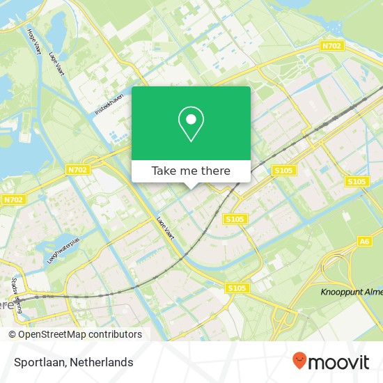 Sportlaan, 1333 Almere-Buiten map