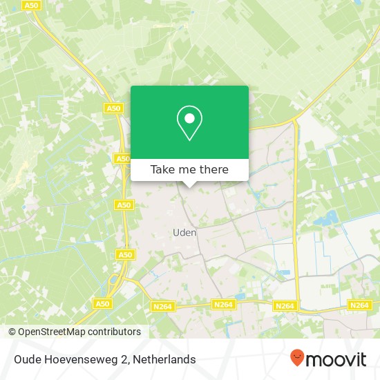 Oude Hoevenseweg 2, 5402 VS Uden map