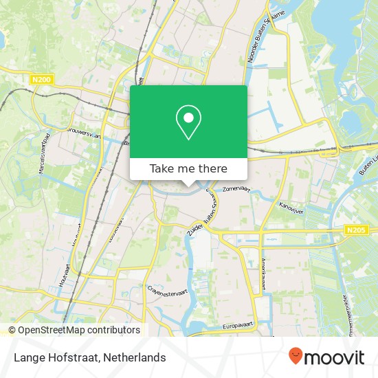 Lange Hofstraat, 2011 Haarlem map