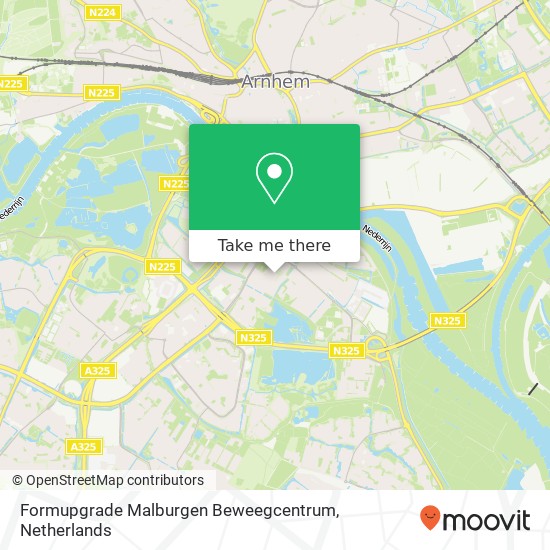 Formupgrade Malburgen Beweegcentrum, Akkerwindestraat Karte