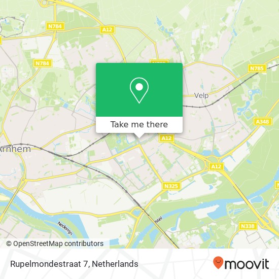 Rupelmondestraat 7, 6825 AT Arnhem map