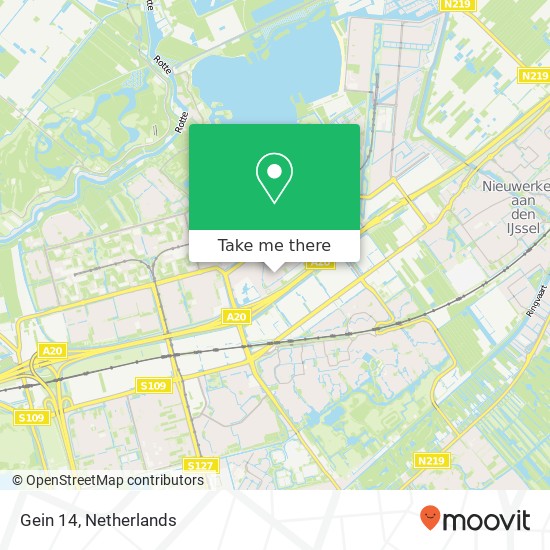 Gein 14, 3068 GJ Rotterdam map