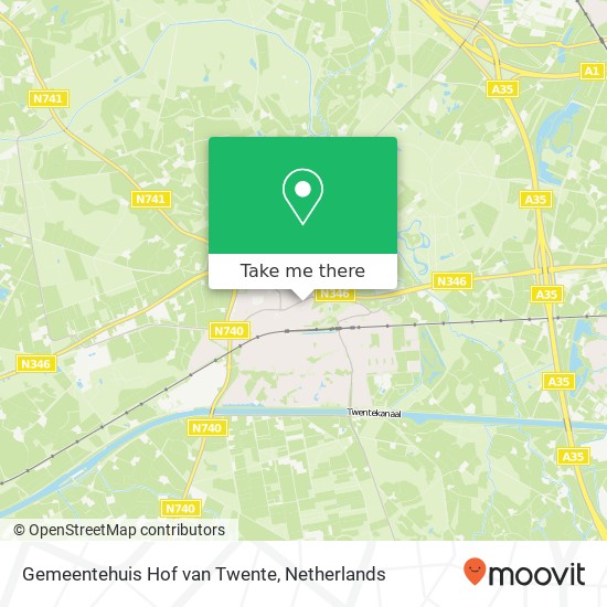 Gemeentehuis Hof van Twente map