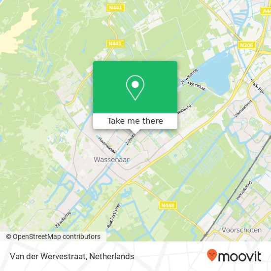 Van der Wervestraat, 2241 Wassenaar Karte