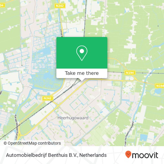 Automobielbedrijf Benthuis B.V., Van Benthuizenlaan 1 map