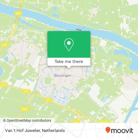 Van 't Hof Juwelier, Julianaplein 18 map