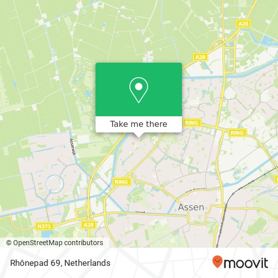 Rhônepad 69, 9406 VC Assen map