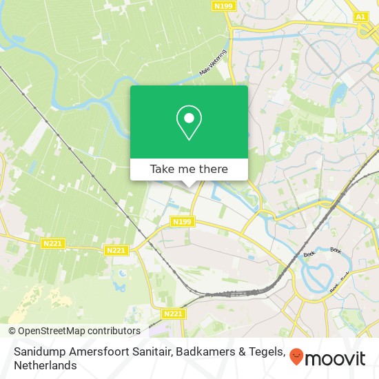 Sanidump Amersfoort Sanitair, Badkamers & Tegels, Nijverheidsweg-Noord 75 map