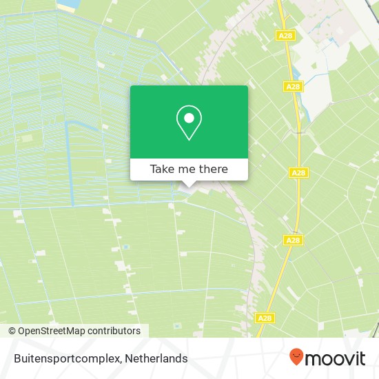 Buitensportcomplex, Korte Kerkweg 22 map