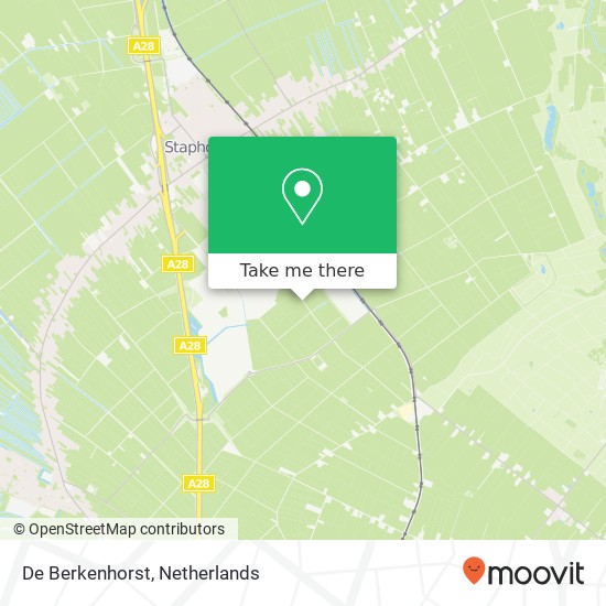 De Berkenhorst, Staphorster Kerkweg 40 Karte