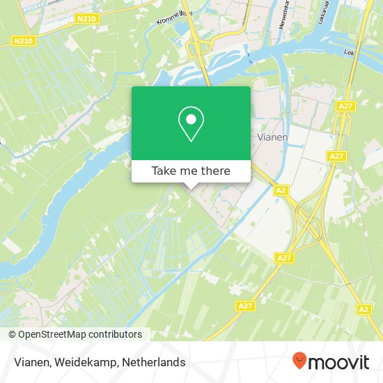 Vianen, Weidekamp map