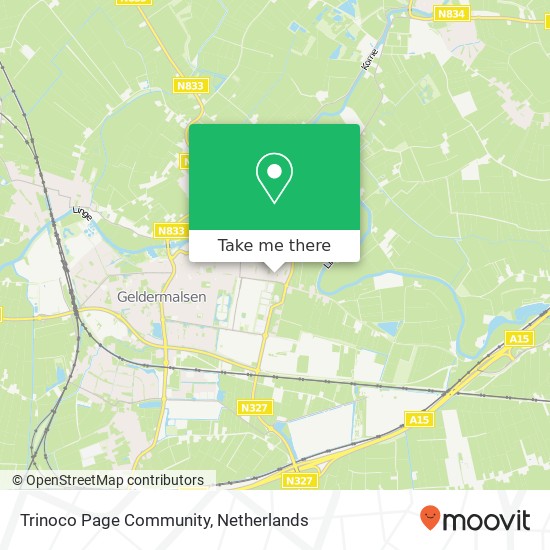 Trinoco Page Community, Goudrenet map