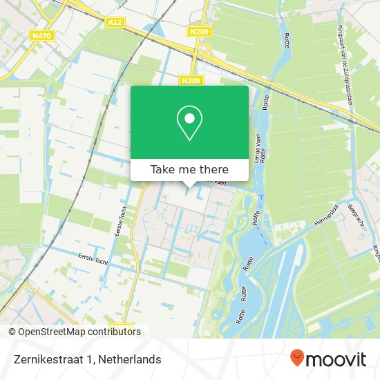 Zernikestraat 1, 2665 JJ Bleiswijk map