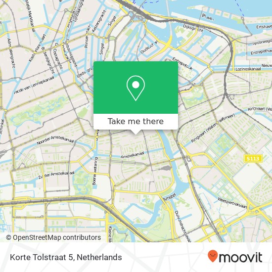 Korte Tolstraat 5, 1073 SG Amsterdam map