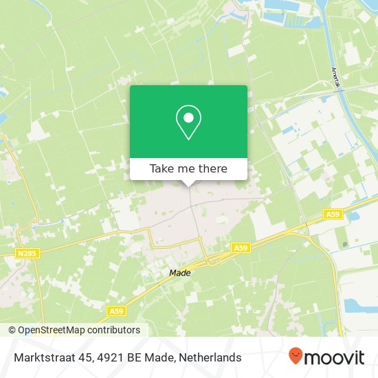 Marktstraat 45, 4921 BE Made map