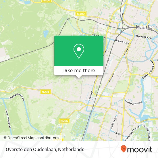 Overste den Oudenlaan, 2111 Aerdenhout map