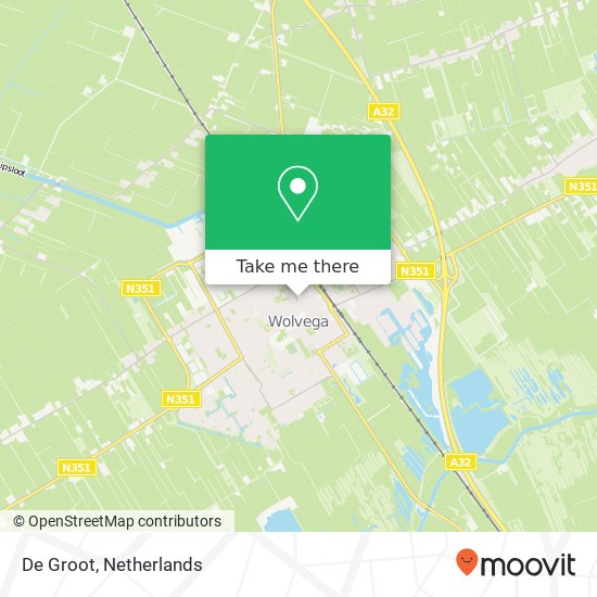 De Groot, Heerenveenseweg 34 map