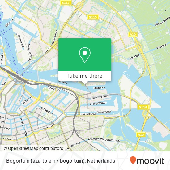 Bogortuin (azartplein / bogortuin), 1019 PA Amsterdam Karte