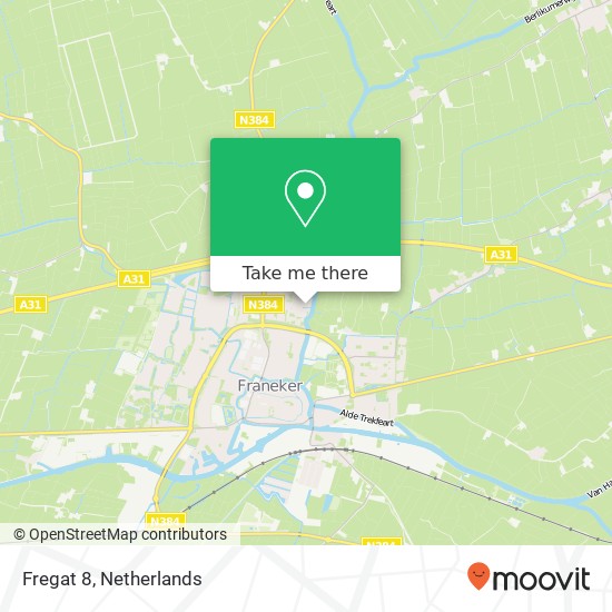 Fregat 8, 8802 ND Franeker map