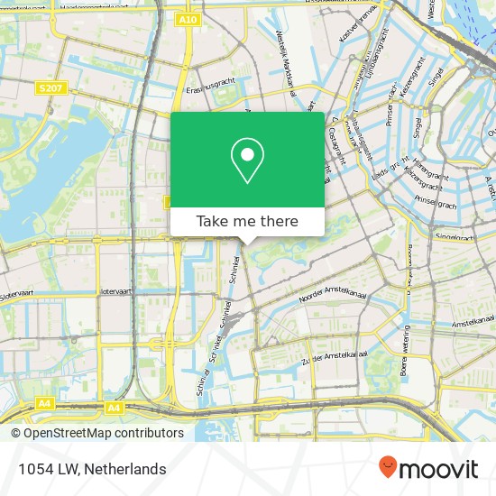 1054 LW, 1054 LW Amsterdam, Nederland Karte